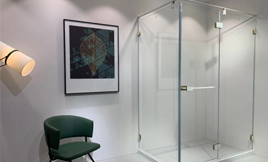 现代简约风格浴室，搭配T形淋浴房真美